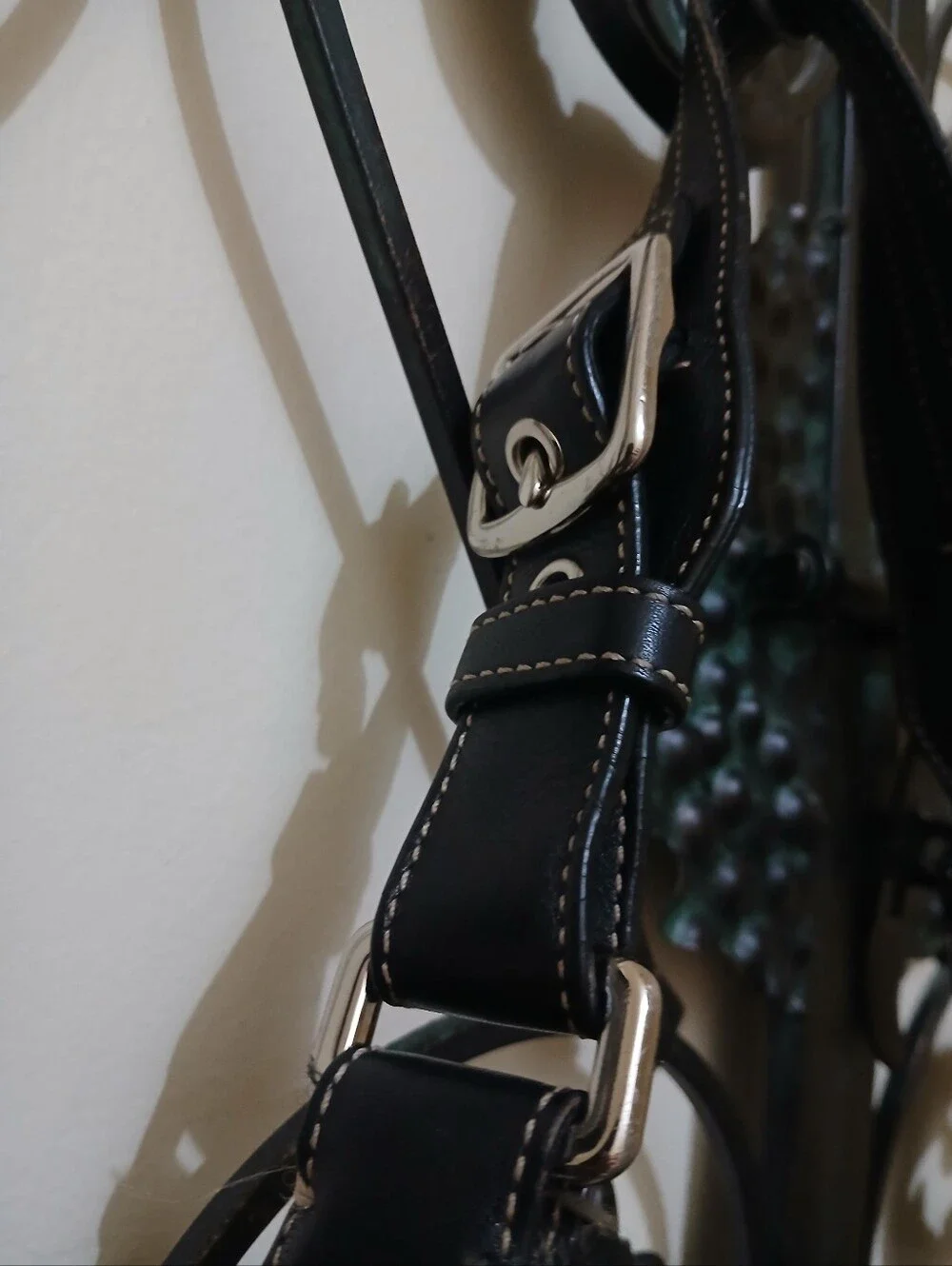 Vintage Coach Y2K Hampton Leather/Buckle HOBO Shoulder Bag for Women